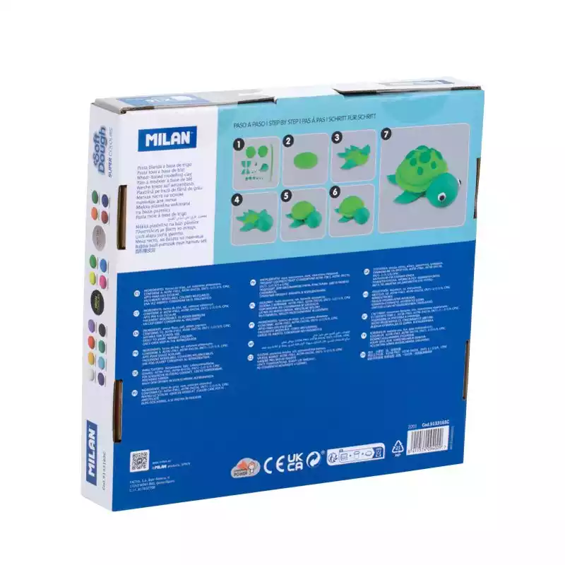 Pasta blanda Soft Dough - Caja 16 botes 30 g Consigue la Pasta Blanda Soft Dough en caja de 16 botes de 30 g. Ideal para manualidades y actividades creativas. ¡Deja volar tu creatividad!