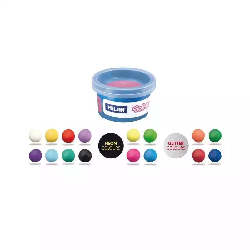 Pasta blanda Soft Dough - Caja 16 botes 30 g La Pasta Blanda Soft Dough en caja de 16 botes de 30 g es perfecta para tus proyectos creativos. Suave, moldeable y fácil de usar. ¡Compra ahora!