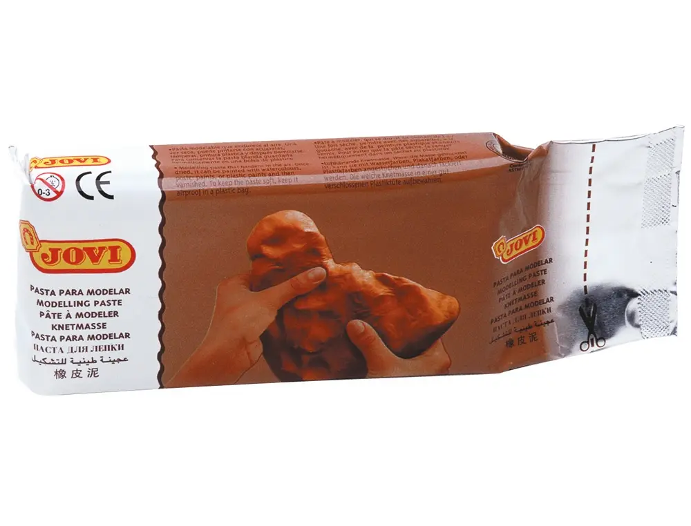 Pasta para modelar jovi 500 gr color terracota. Jovi presenta su pasta para modelar de 500g en terracota, ideal para todos. Endurece al aire, perfecta para artistas y aficionados. ¡Inicia tu proyecto hoy!