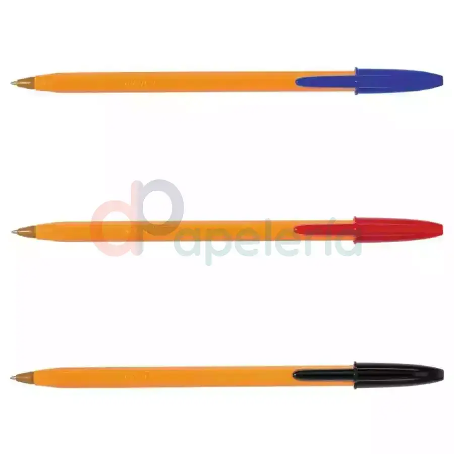 Bolígrafo Bic punta fina trazo 0,3mm. El bolígrafo de alta precisión en naranja combina un diseño clásico con tinta de calidad. Disfruta de una escritura suave y un secado rápido en cada trazo.