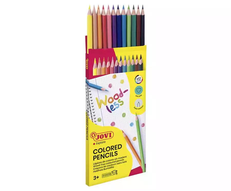 12 lápices de colores triangulares sin madera Recomendados para cualquier persona que busque una herramienta de dibujo y coloreado de alta calidad y duradera.