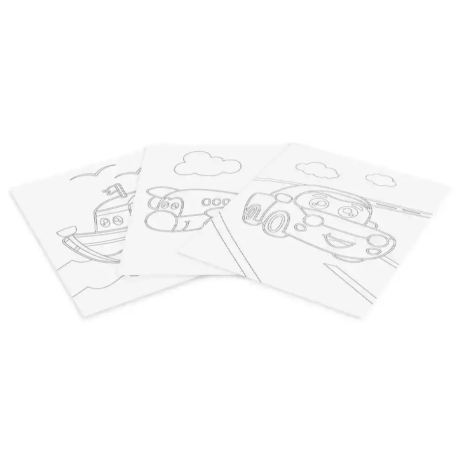 Kit para pintar con arena de colores Transportes Con el kit Pinta con Arena de Colores Vehículos, tus hijos disfrutarán decorando y creando, mientras desarrollan su creatividad de manera divertida.