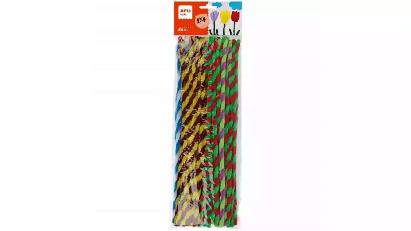 Más allá de las manualidades, estos limpiapipas ofrecen valiosos beneficios educativos. 50 Limpiapipas Ø6 mm x30cm. colores espiral twist
