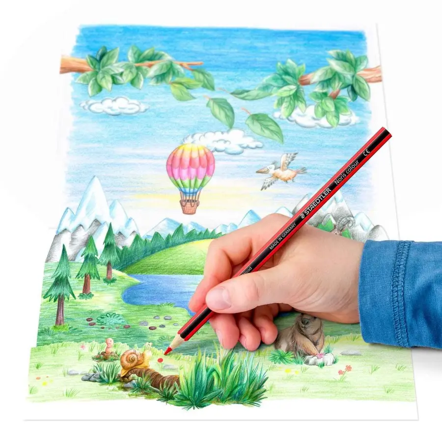 Lápiz de color rojo Noris Staedtler Descubre el lápiz de color Staedtler Wopex Ecológico Rojo: calidad, sostenibilidad y funcionalidad en un solo producto. Ideal para los más exigentes.