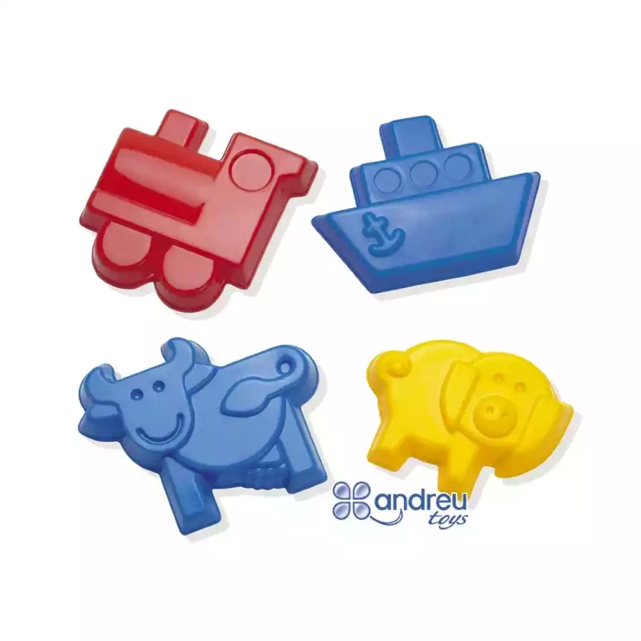 [5701217012453] 4 Moldes 12cm. para jugar con arena