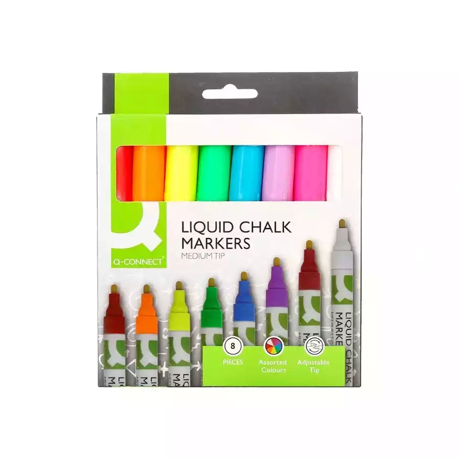 8 Rotuladores de tiza liquida - trazo 3 mm. 