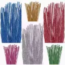 25 Limpiapipas Ø6mm. x30cm. Colores metalizados