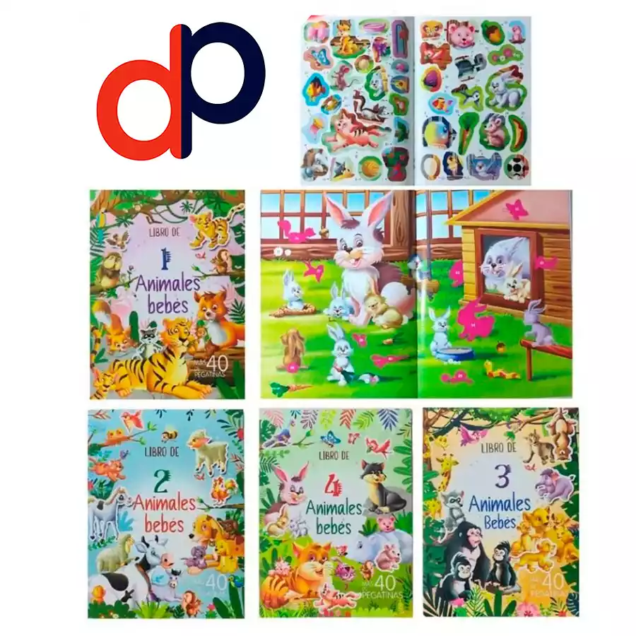 [8429829608501] Juega con Pegatinas "Animales Bebes"