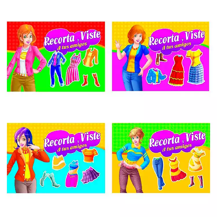 [8429829606866] Para recortar "Recorta y viste a tus amigos"