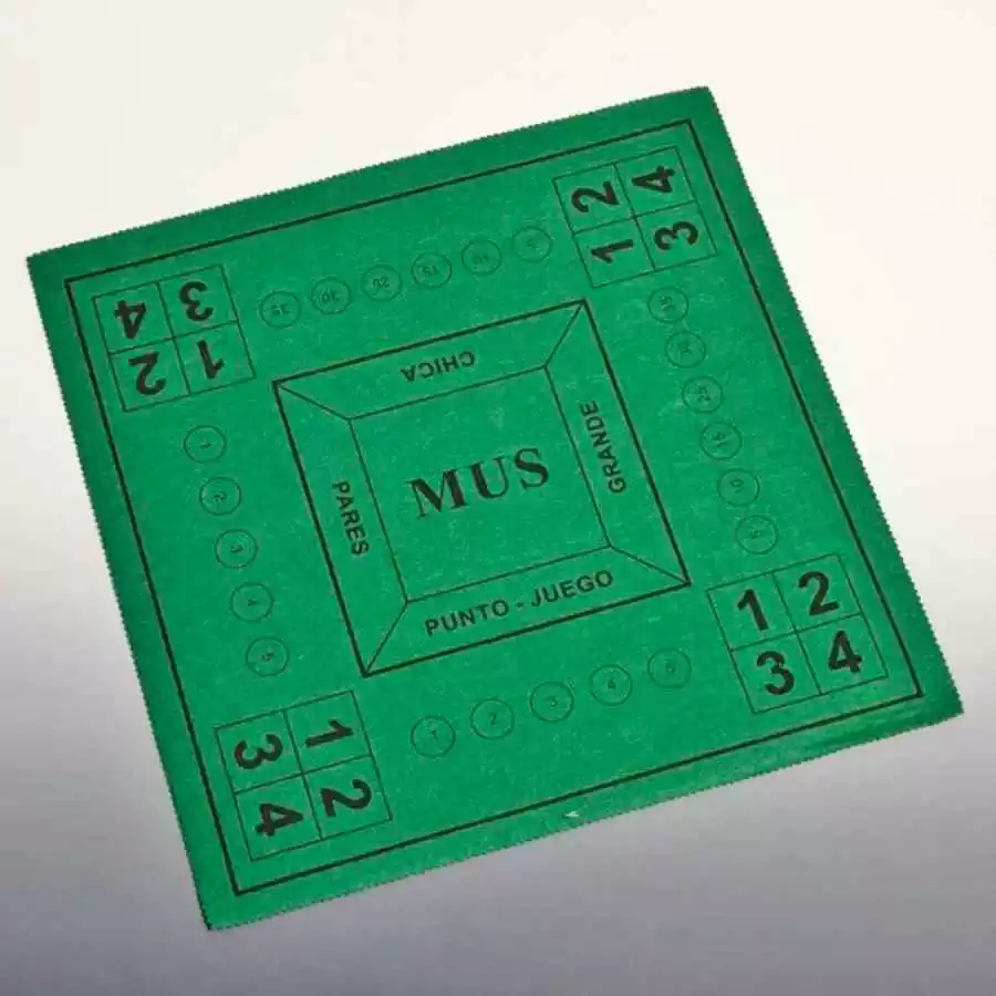 Tapete de cartas para jugar al MUS