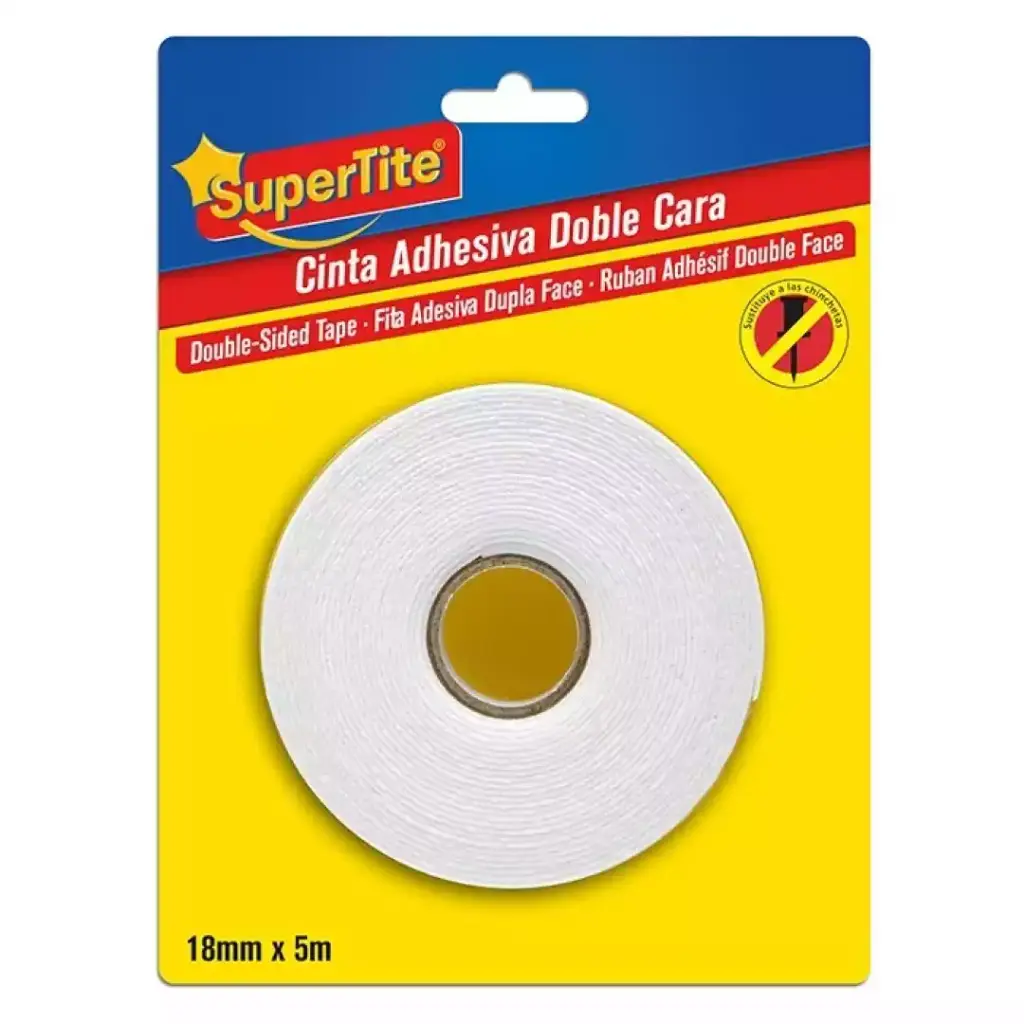[8414646246593] Cinta adhesiva doble cara. Rollo 5m x 18mm