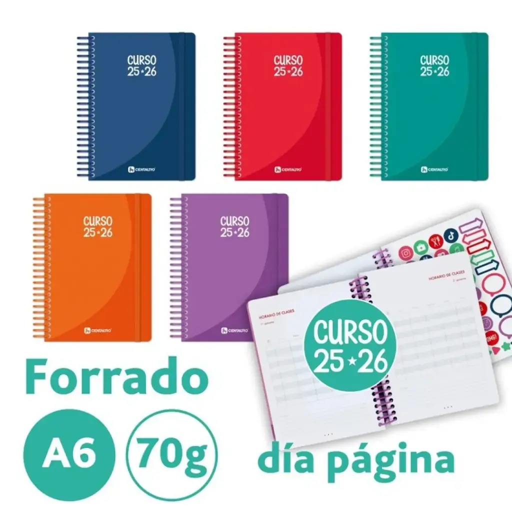 Agenda escolar 25/26 - 8º- Día Pagina 