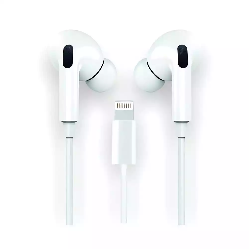 Auriculares de botón con conector lightning y micrófono integrado 