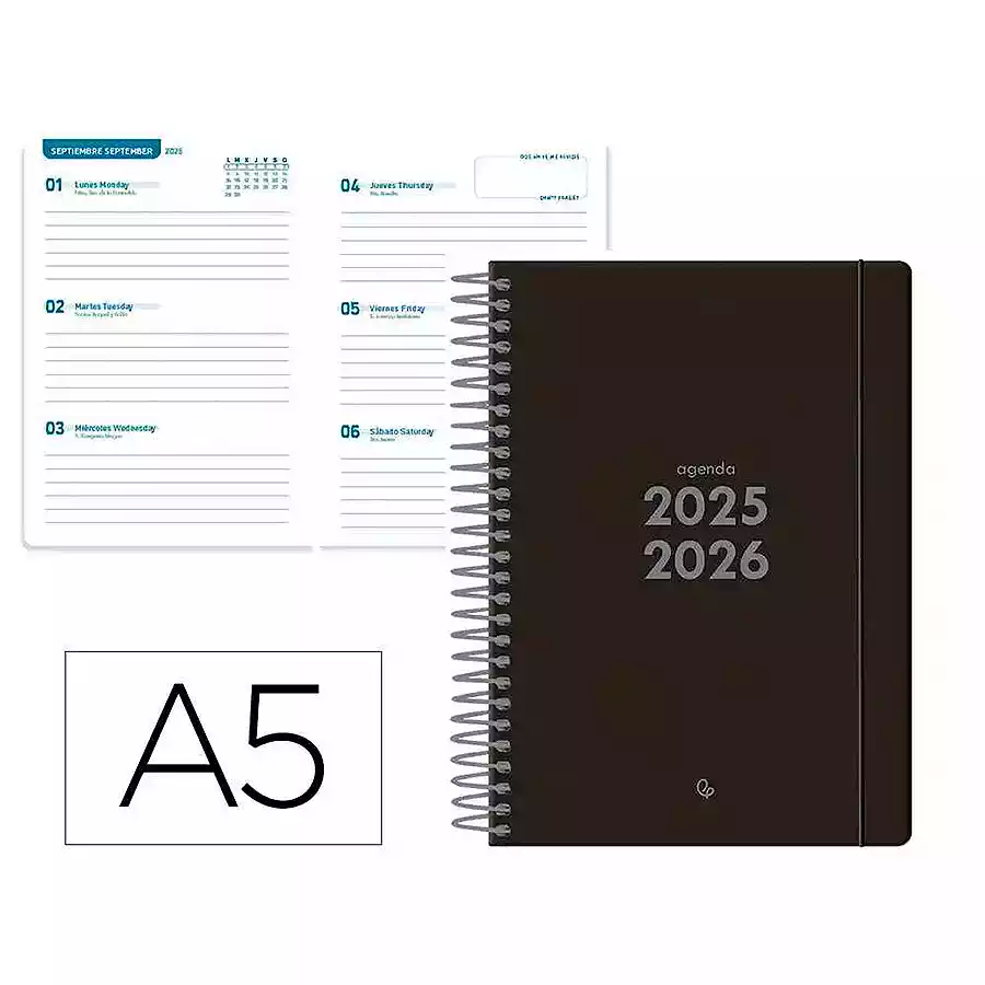 Agenda escolar 25/26 - A5 - Semana Vista