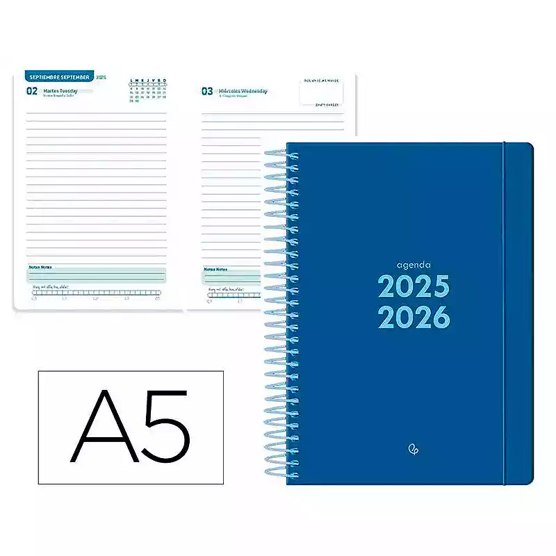 Agenda escolar 25/26 - A5 - 1 Día Página