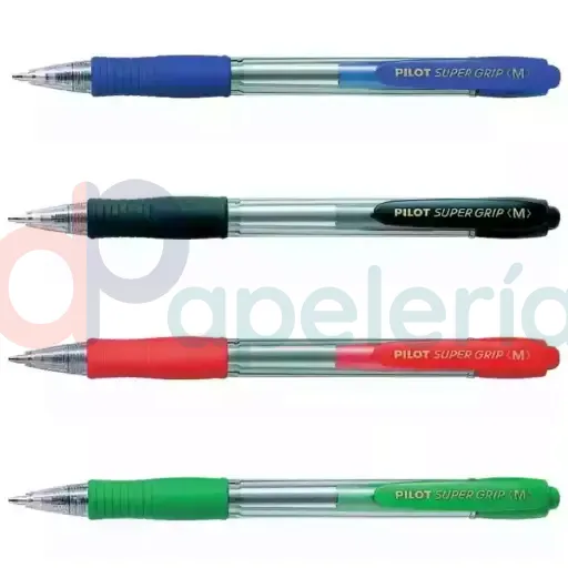 [4902505161445] Bolígrafo Pilot Super Grip - trazo 0.4mm (Seleccione un color)
