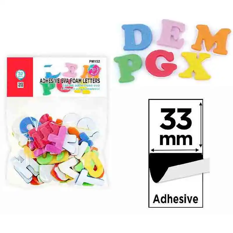 [8435250949991] Letras de goma eva adhesivas - 33mm