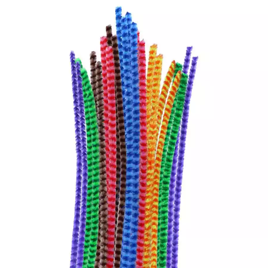 [8428885389560] 25 Limpiapipas Ø8mm. x30cm. 6 colores surtidos.