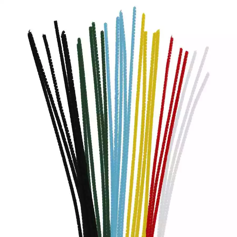 [8428885388969] 50 Limpiapipas Ø4mm. x30cm. 6 colores