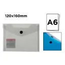 Dossier A6 Translúcido con Cierre de Botón