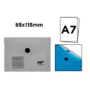 Dossier A7 Translúcido con Cierre de Botón