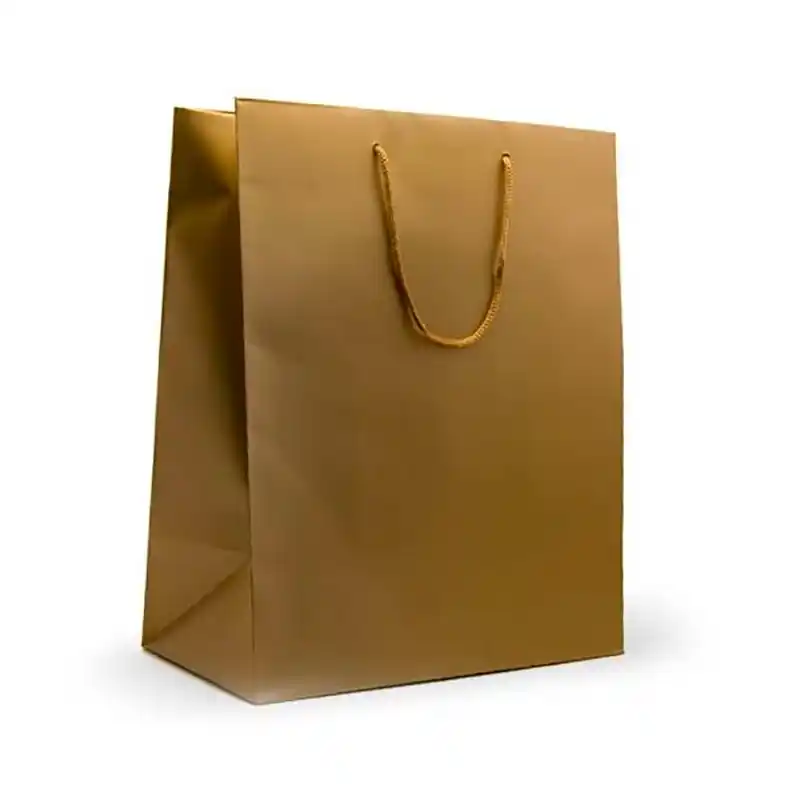 Bolsa de papel kraft color oro