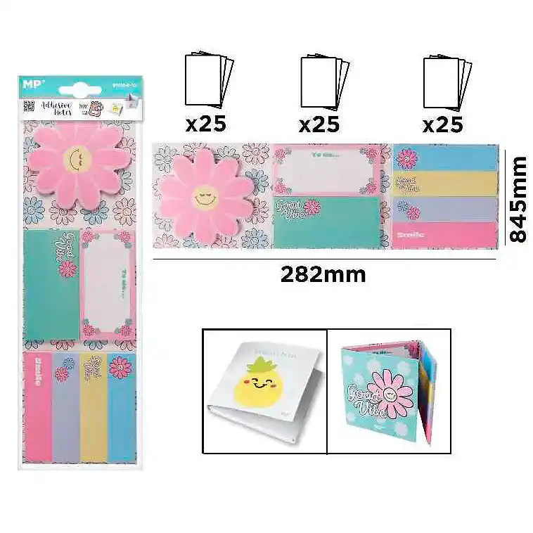[8435250936052] Notas Adhesivas Decorativas - 3 x 25 Unidades