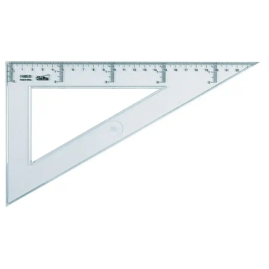 Cartabón escolar (Seleccione un tamaño)