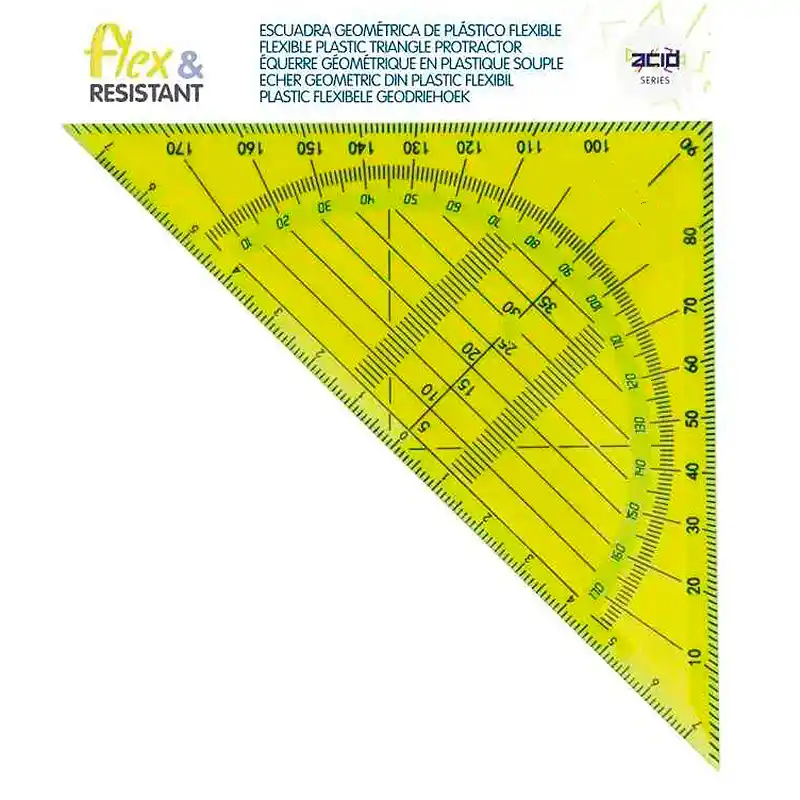 [8411574111474] Escuadra geométrica flexible -14 cm