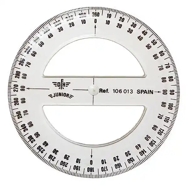 [8413237160133] Regla circular - Medidor de ángulos