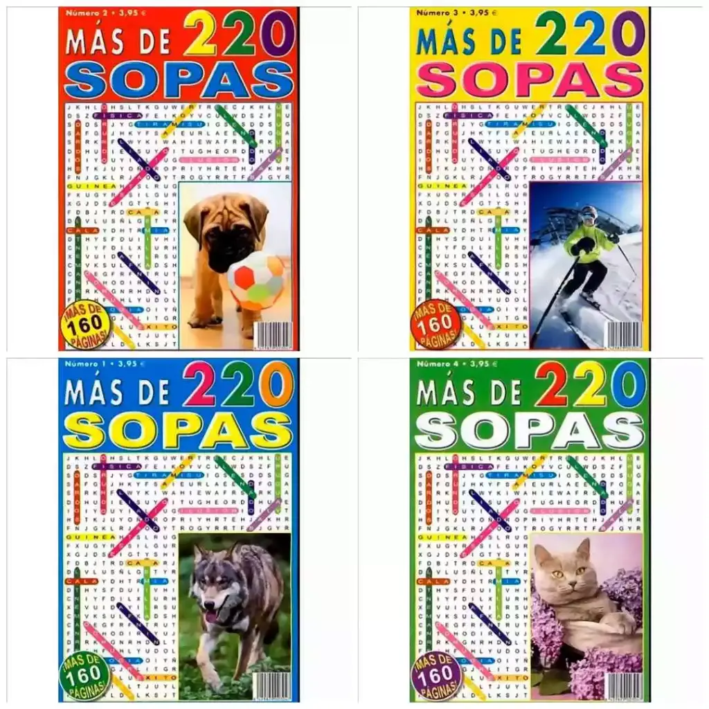 [8429829003047] 220 Sopas de Letras - Cuaderno A5