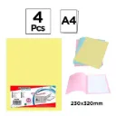 4 subcarpetas de cartulina A4