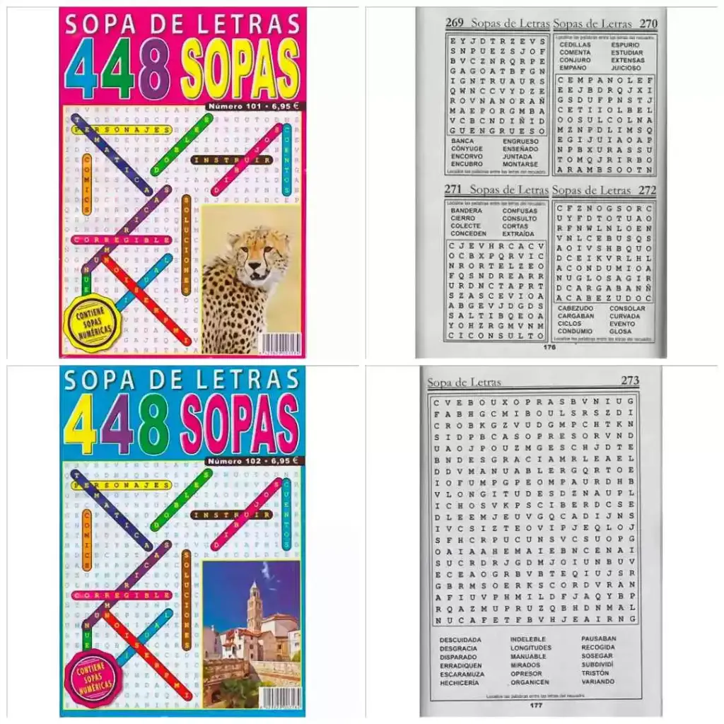 Pasatiempos Sopas de Letras +448