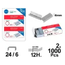 Grapas 24/6 galvanizadas - Pack de 2 × 1000