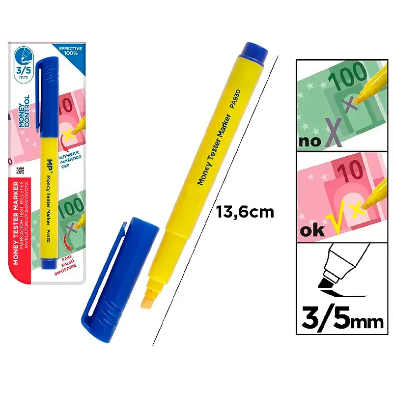 [8435250904587] Rotulador detector de billetes falsos