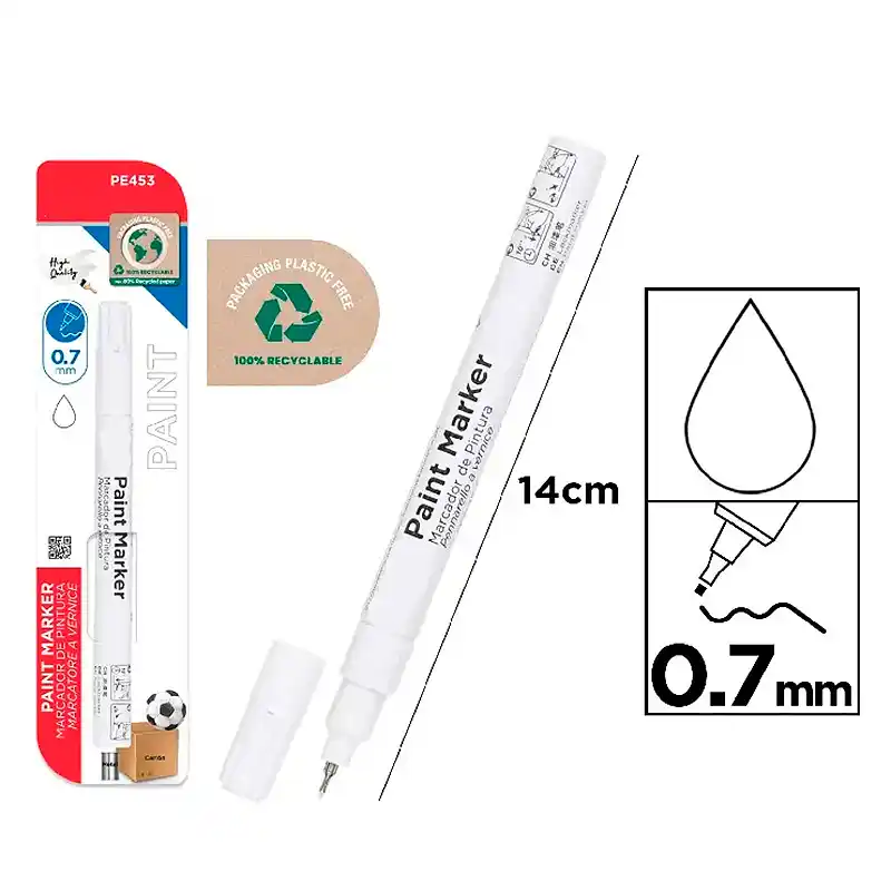 [8435250972326] Rotulador blanco permanente - 0.7mm