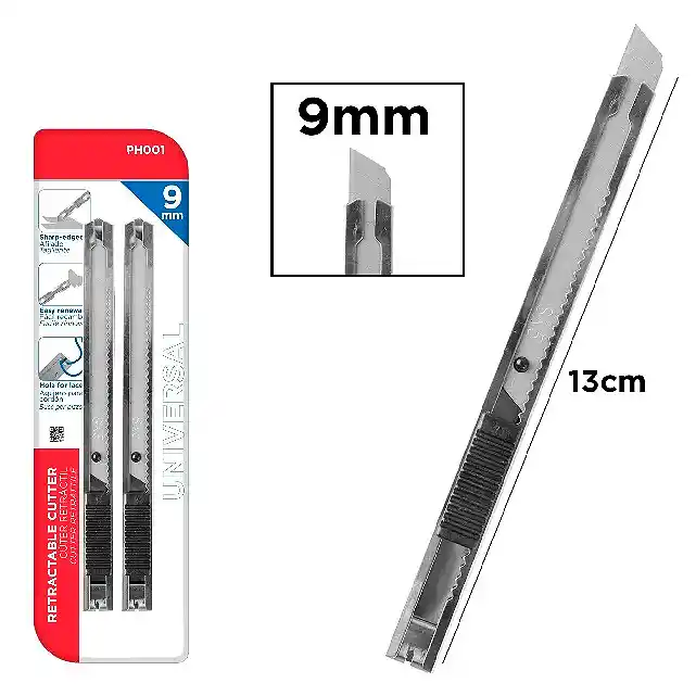 [8435250981144] Cutter metálico 9 mm - 2 unid.