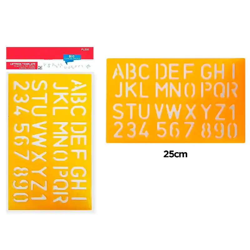 [8435250966851] Plantilla letras 30 mm