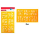 Plantilla letras 30 mm