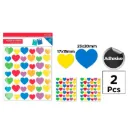 70 pegatinas de corazones