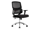 Silla Oficina de malla y base metálica con ruedas premium. Mod. Lucca