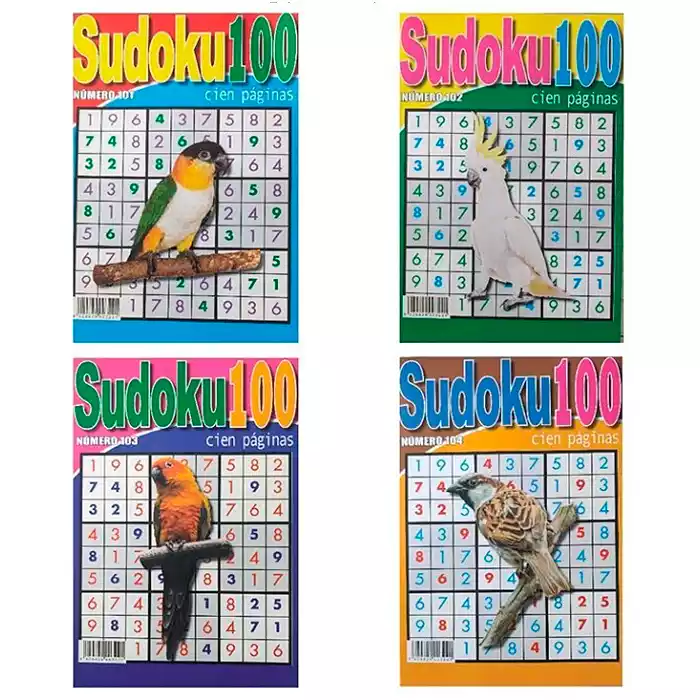 Pasatiempos Sudokus 100 pag.