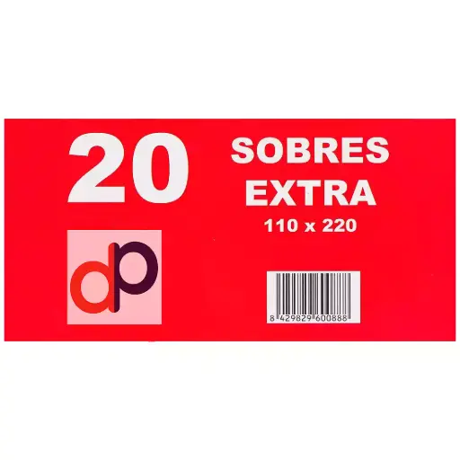 20 sobres americanos (110x220 mm)