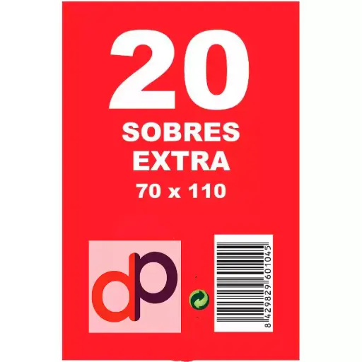 20 Sobres para tarjetas (70x110 mm)