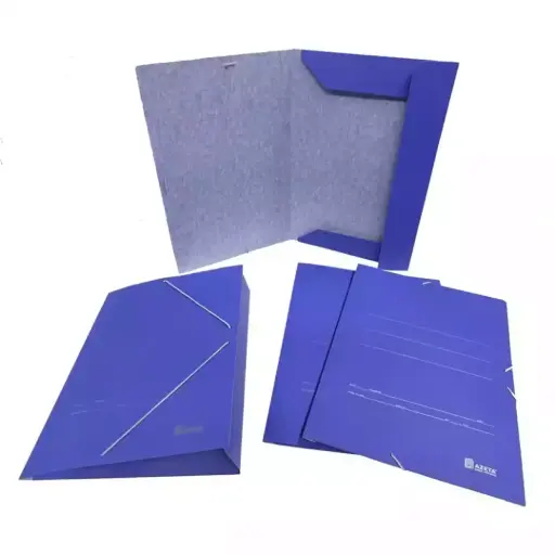 Carpeta con gomas tamaño folio 3 solapas