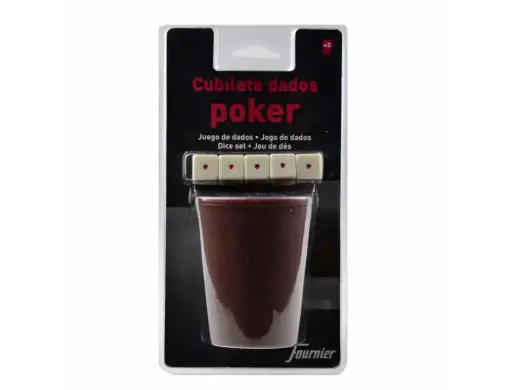 [8420707294519] Dados poker con cubilete Fournier