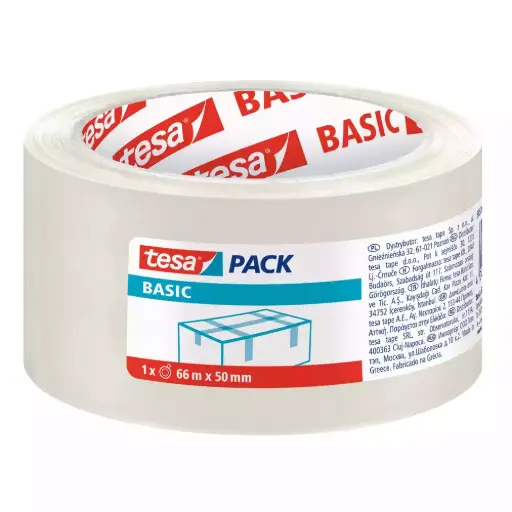 [4042448276117] Cinta adhesiva embalaje transparente . Rollo 66m x 50mm