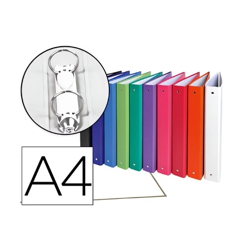 [3130632543303] Carpeta de 2 anillas 30mm redondas A4 cartón forrado