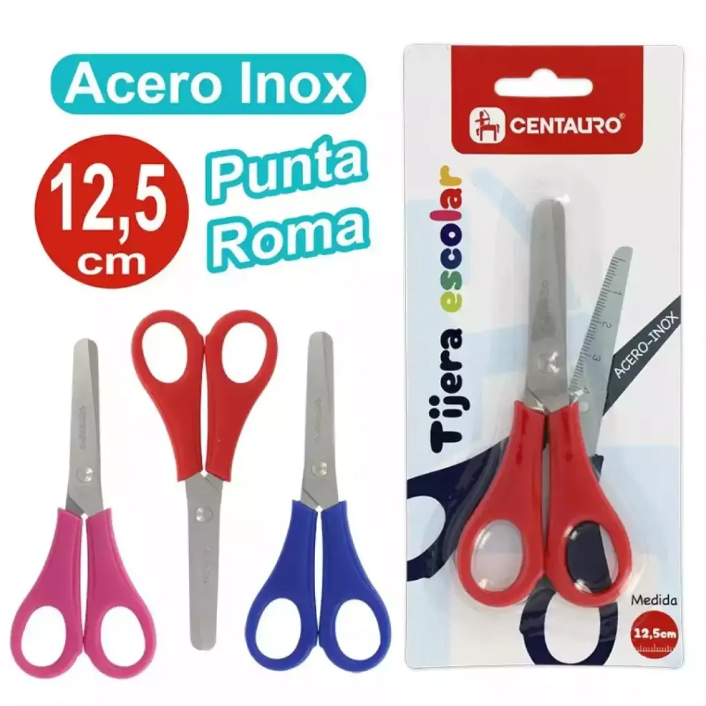 [8413623642908] Tijera escolar 12.5 cm
