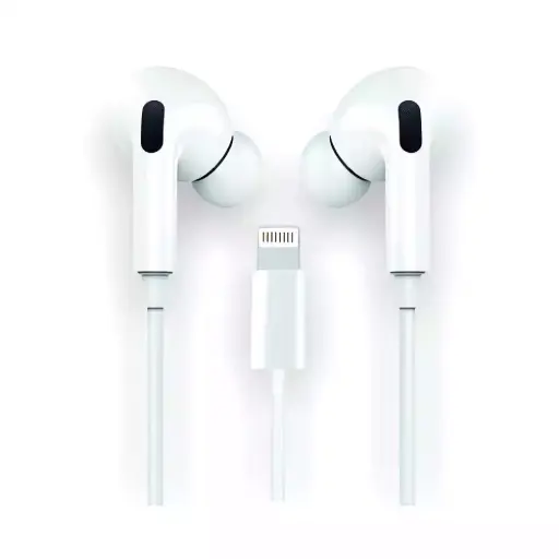 [8436546593744] Auriculares de botón con conector lightning y micrófono integrado 